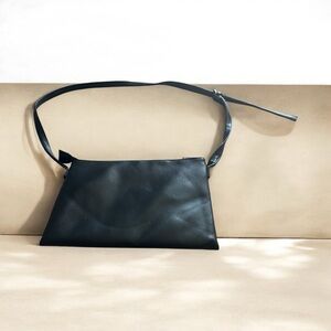 Ardene Black Faux Leather Shoulder Bag | Minimal Y2K